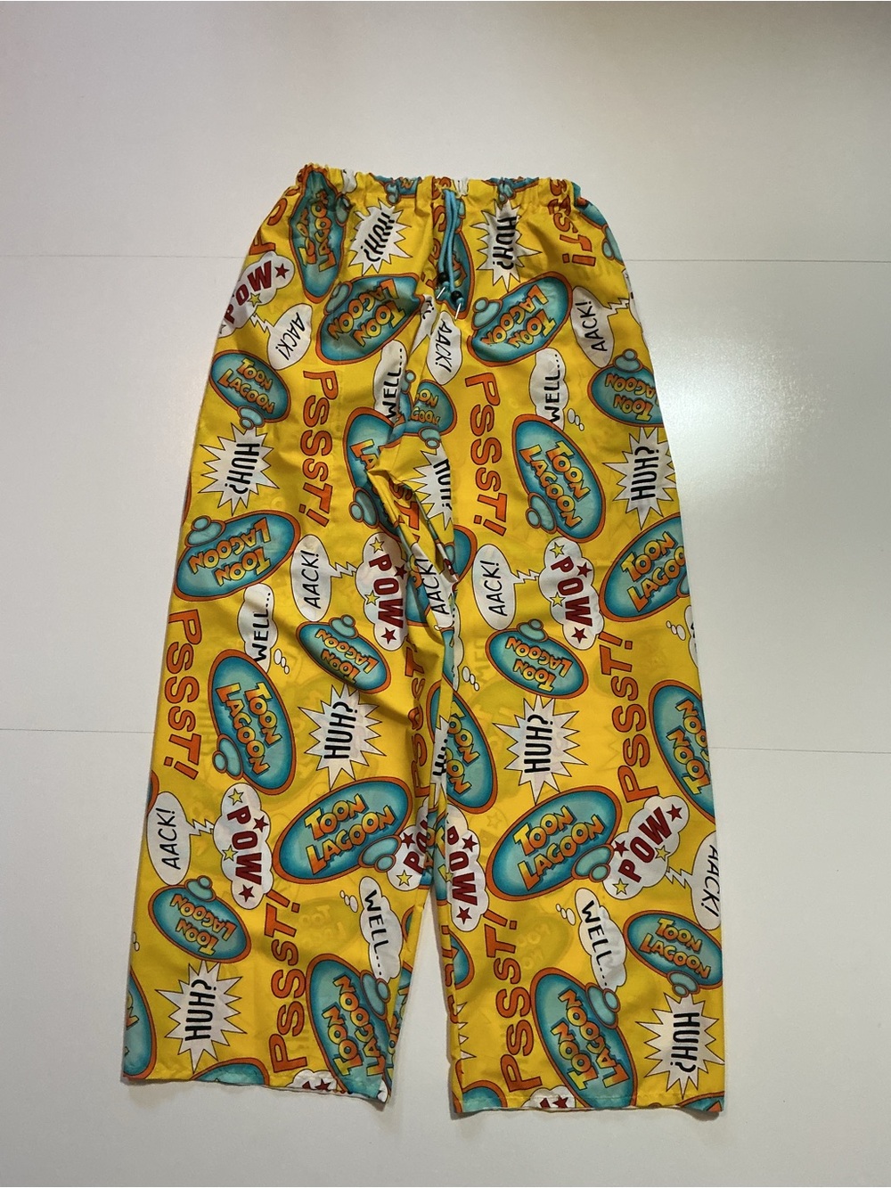 Rare Vintage 1999 90s Universal Studios Toon Lagoon Pow Cartoon Reworked Pants